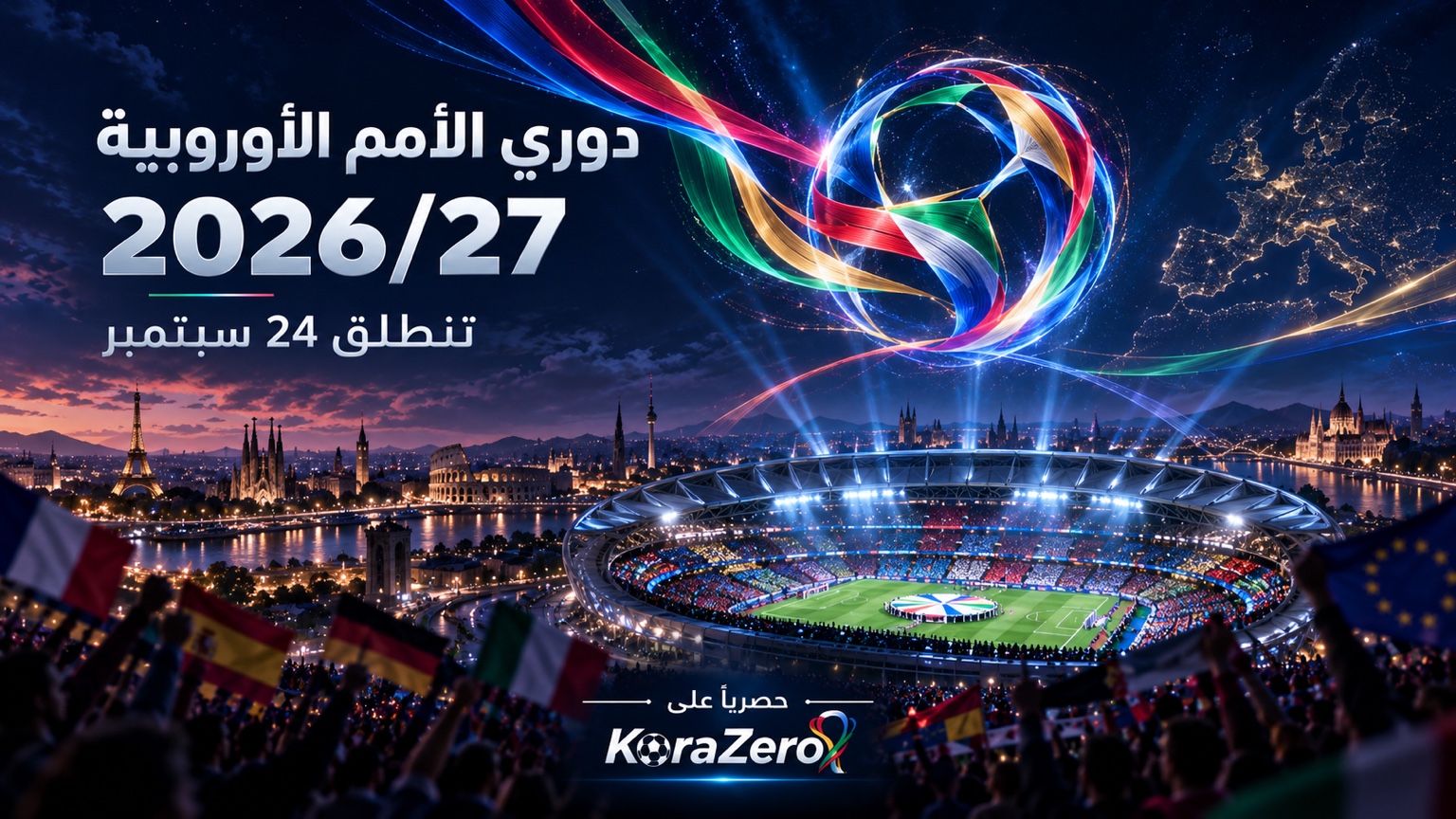 دوري الأمم الأوروبية 2026/27 — ينطلق 24 سبتمبر | كورة زيرو